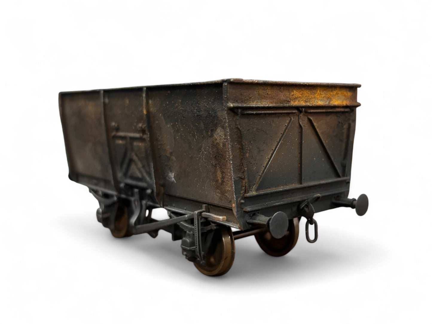 7F-041-004 O Gauge 14T Slope Sided Mineral BR Grey B11532 - Rusty Weathered (B)