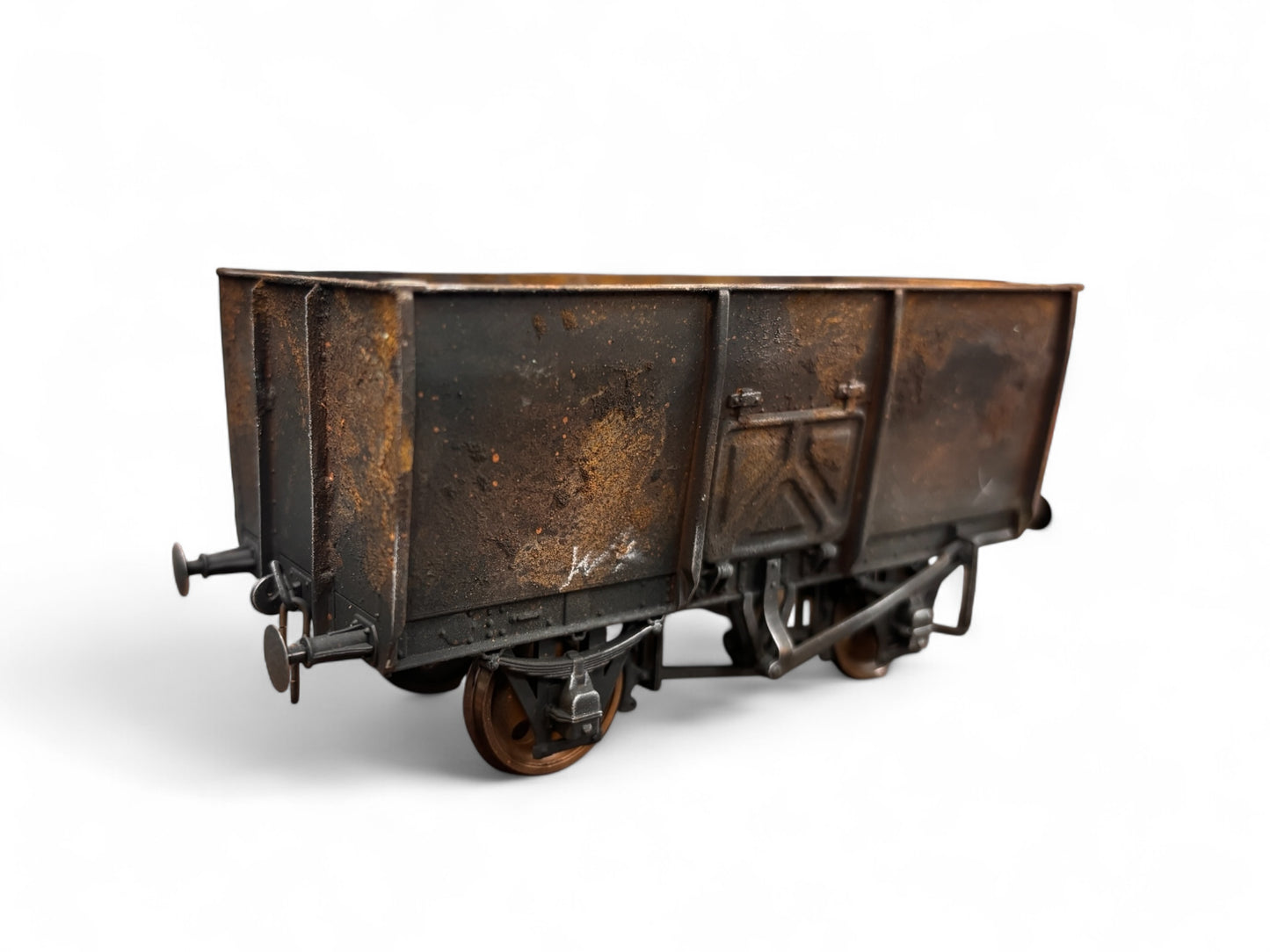 7F-041-004 O Gauge 14T Slope Sided Mineral BR Grey B11532 - Rusty Weathered (C)