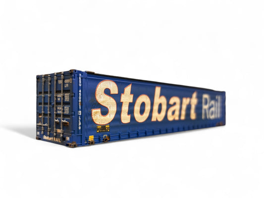 Dapol 45ft Curtain Side Container 'Stobart Rail 43' Weathered by Bunters Yard