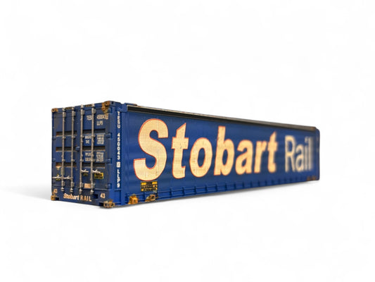 Dapol 45ft Curtain Side Container 'Stobart Rail 91' Weathered by Bunters Yard