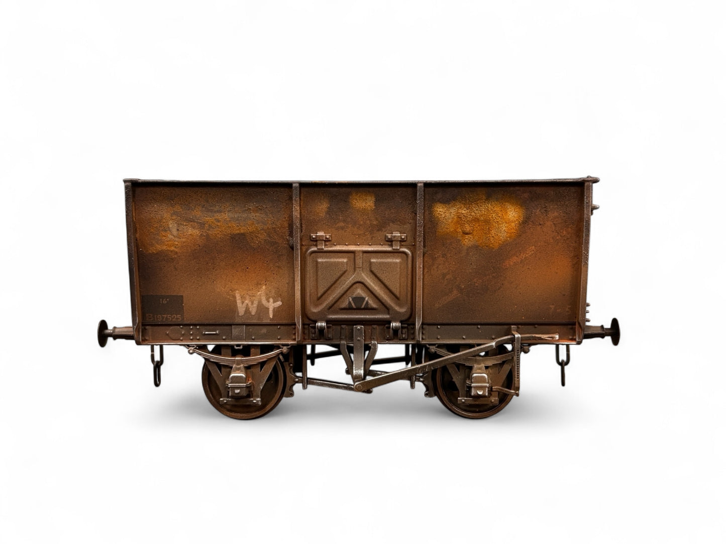 7F-041-008 O Gauge 14T Slope Sided Mineral BR Grey B197525 - Rusty Weathered
