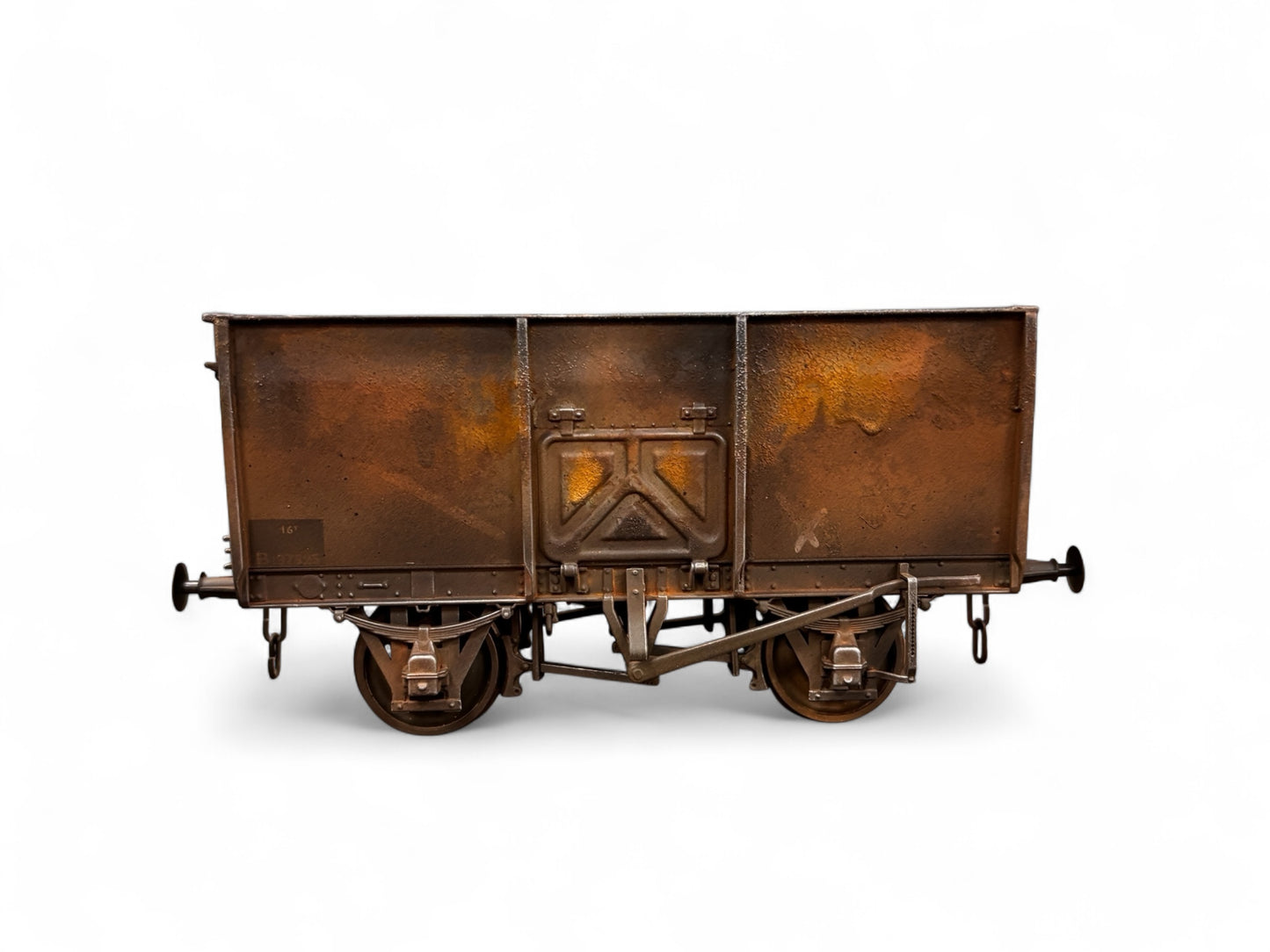 7F-041-008 O Gauge 14T Slope Sided Mineral BR Grey B197525 - Rusty Weathered