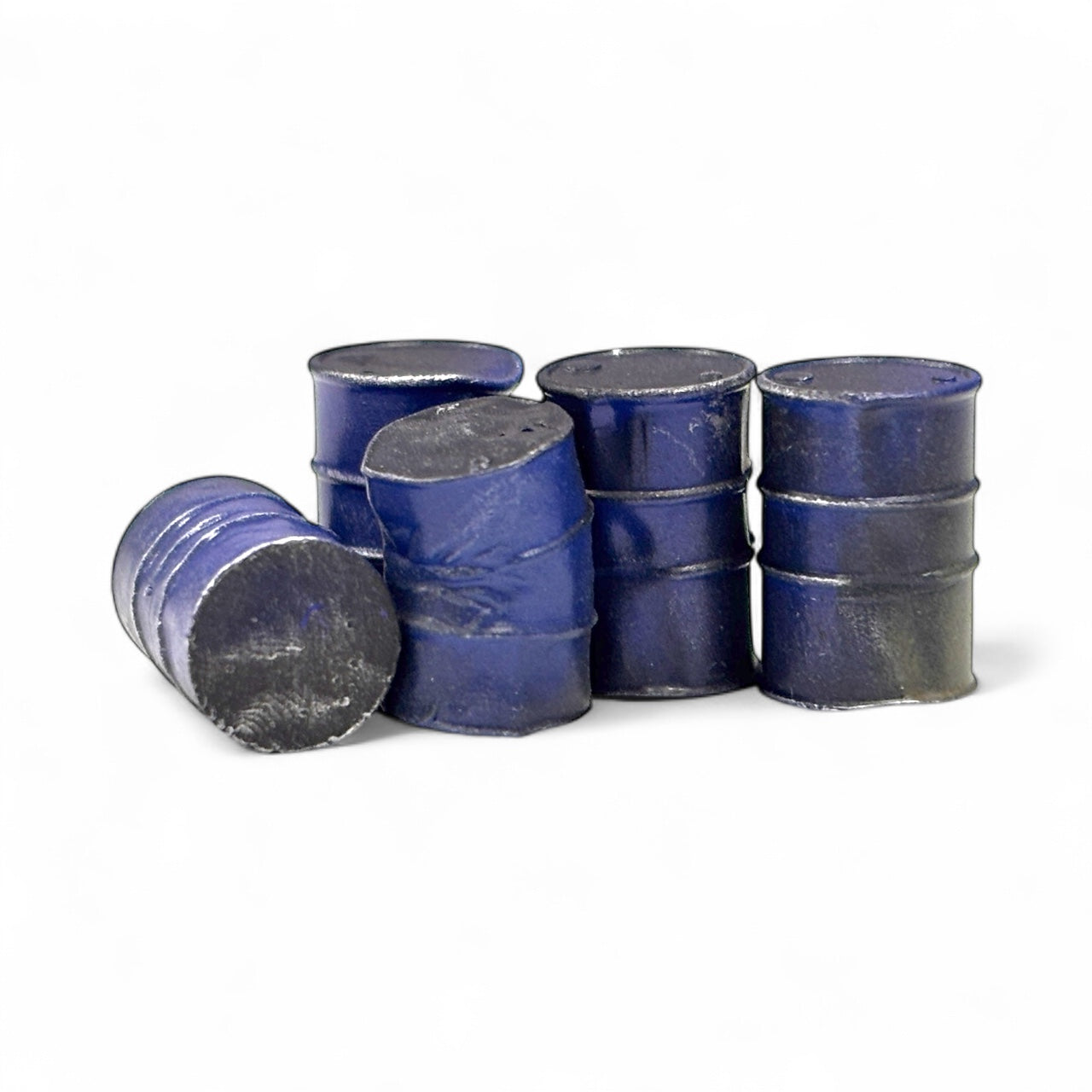 Dented Oil Drums - Weathered Blue - OO Gauge – Bunters Yard