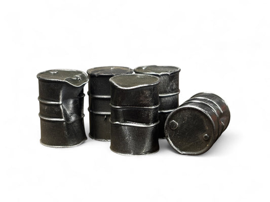 Dented Oil Drums - Weathered Black - OO Gauge