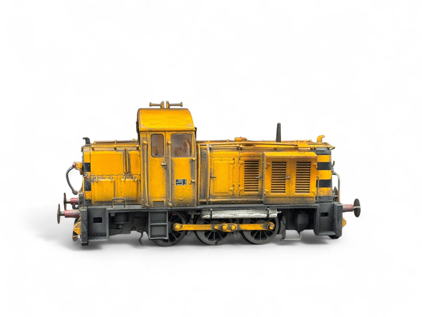 Heljan 2912 Class 07 001 (V2) Peakstone Yellow Diesel Locomotive - Weathered