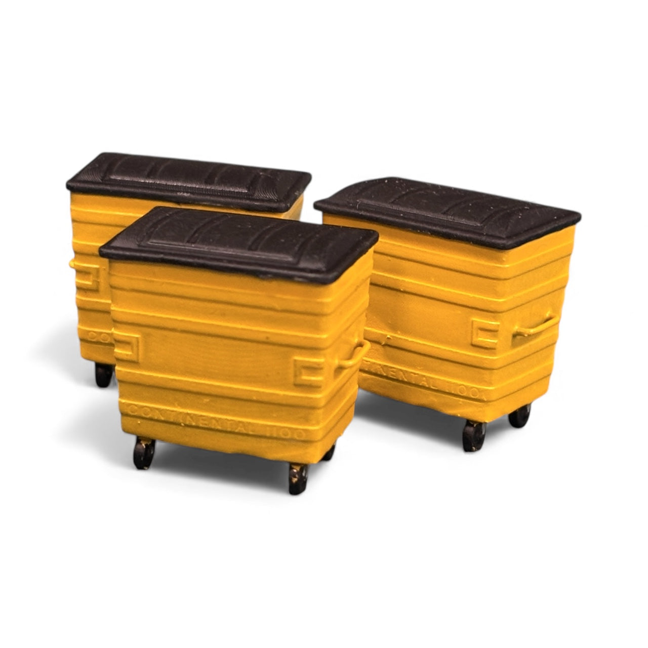 Yellow Waste Bins - Custom - OO gauge