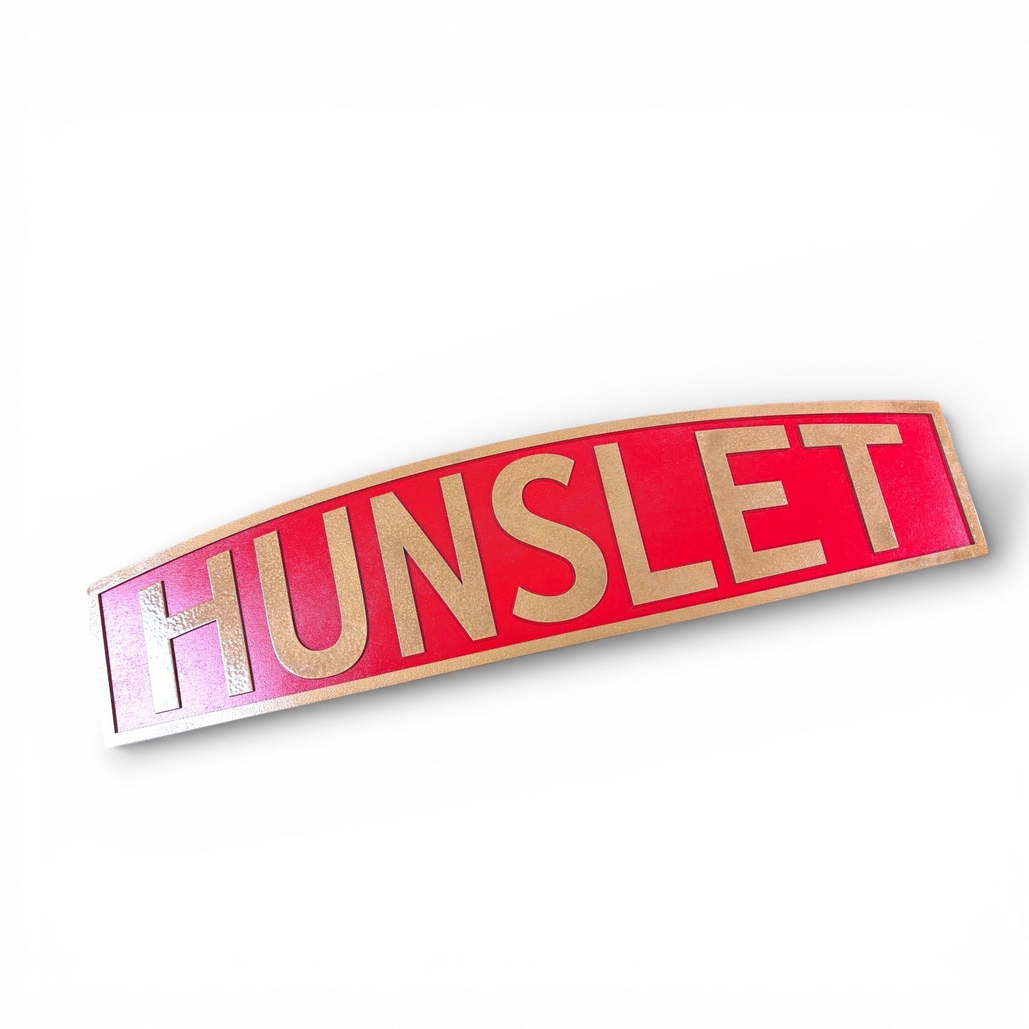 Replica Hunslet Bonnet Badge - Red