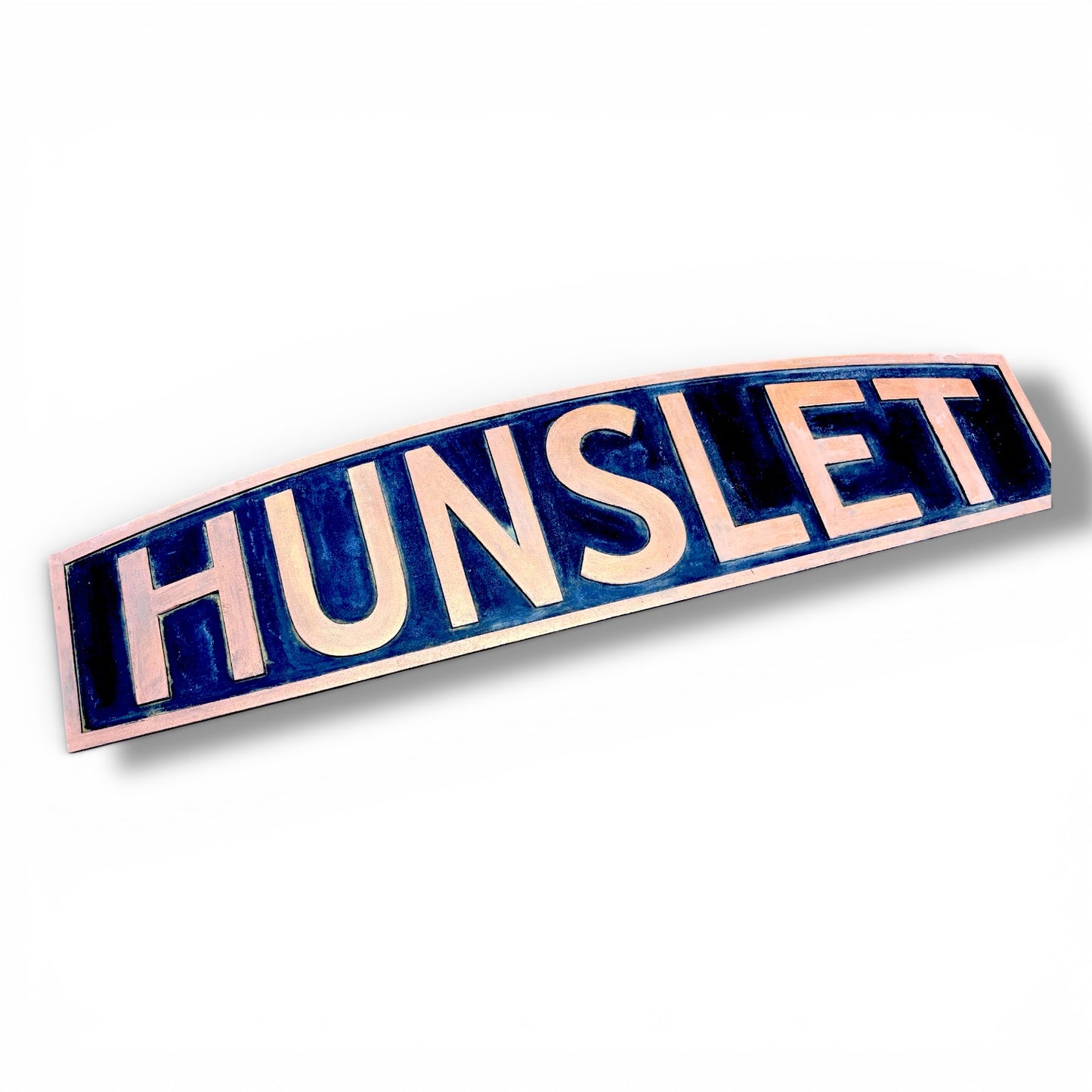 Replica Hunslet Bonnet Badge - Aged Black