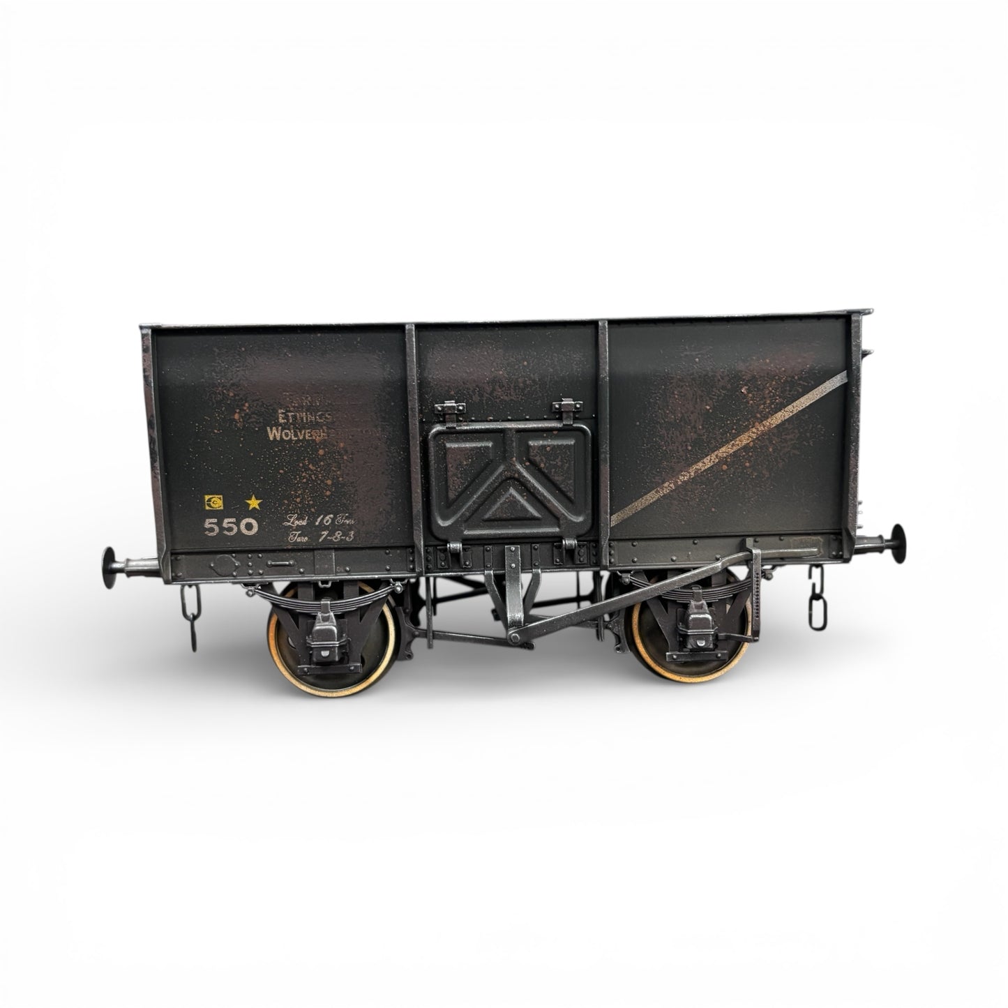 7F-041-006 O Gauge 14T Slope Sided Mineral Black 550 Tarmac - Rusty Weathered 3