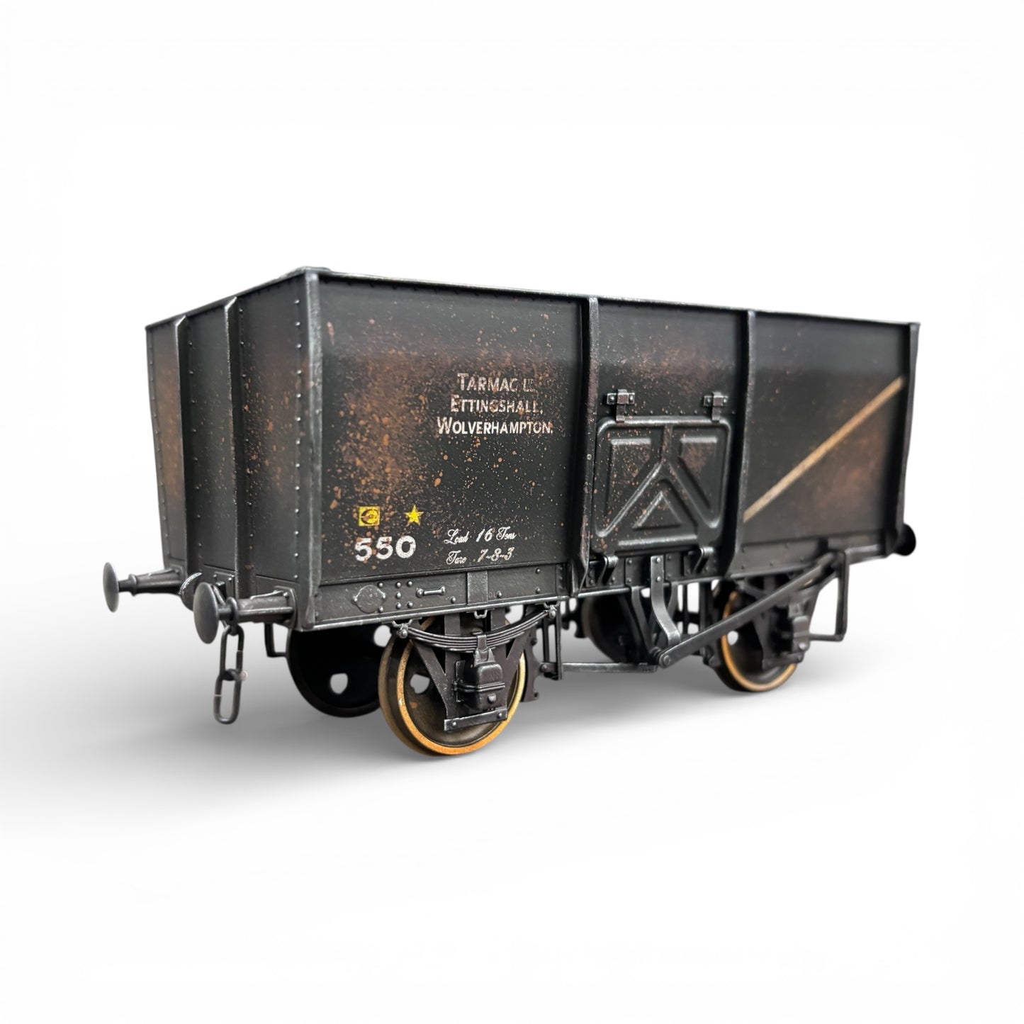 7F-041-006 O Gauge 14T Slope Sided Mineral Black 550 Tarmac - Rusty Weathered 2