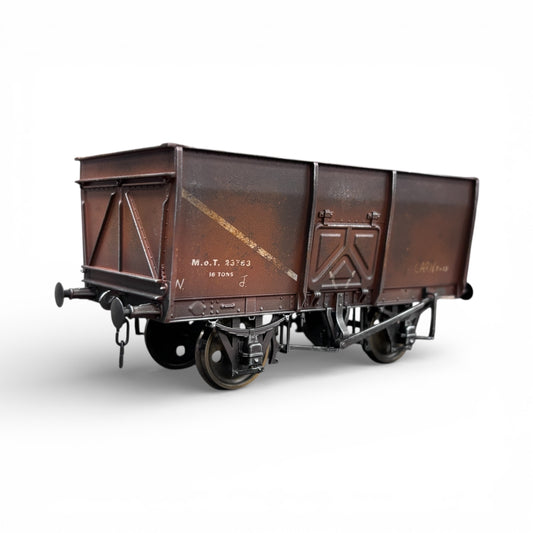 7F-041-003 O Gauge 14T Slope Sided Mineral Bauxite MOT 23763 - Rusty Weathered 2