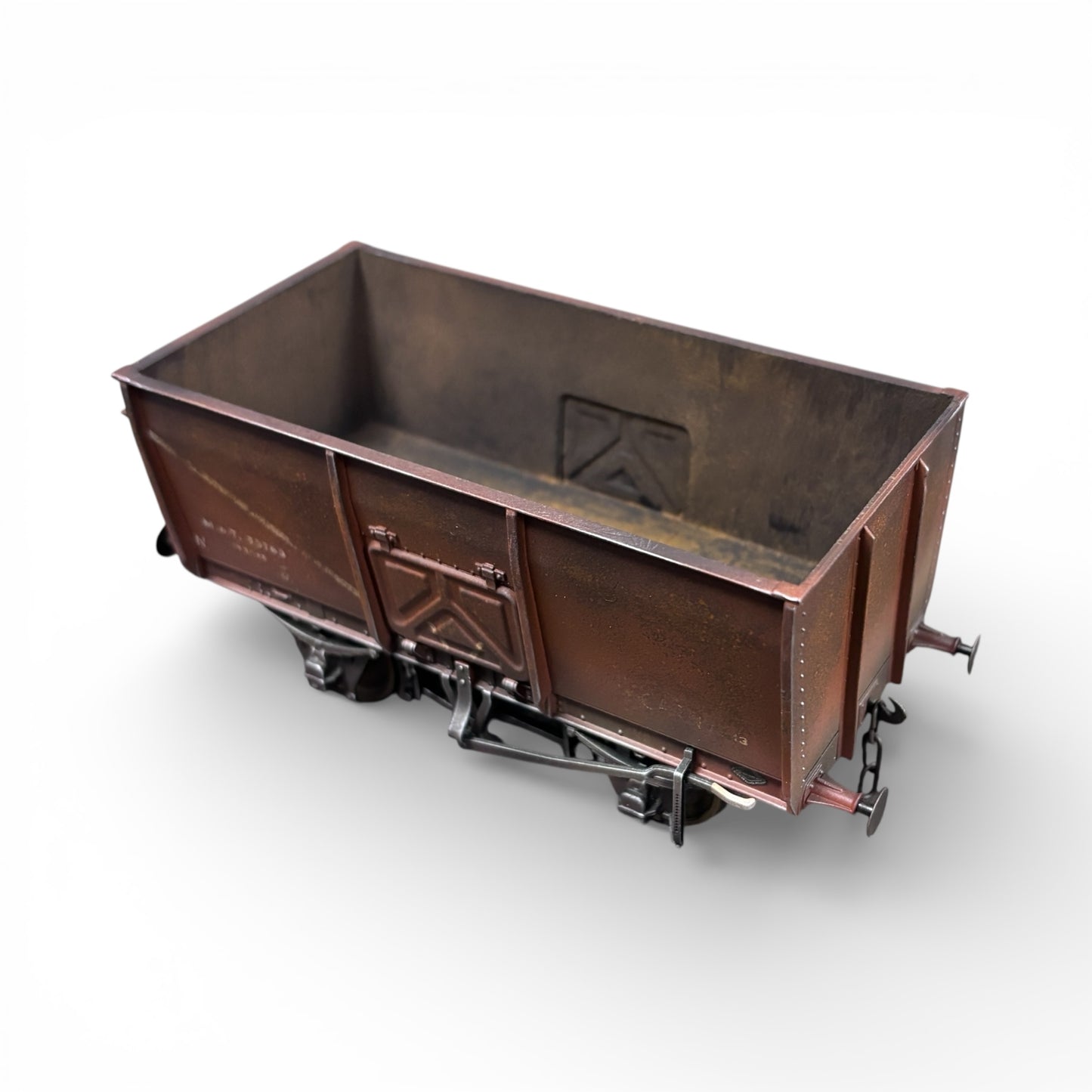 7F-041-003 O Gauge 14T Slope Sided Mineral Bauxite MOT 23763 - Rusty Weathered 1