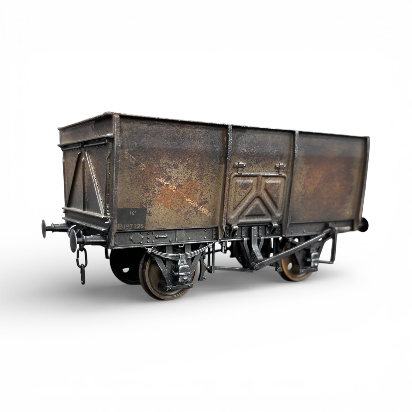 7F-041-008 O Gauge 14T Slope Sided Mineral BR Grey B197525 - Rusty Weathered 2