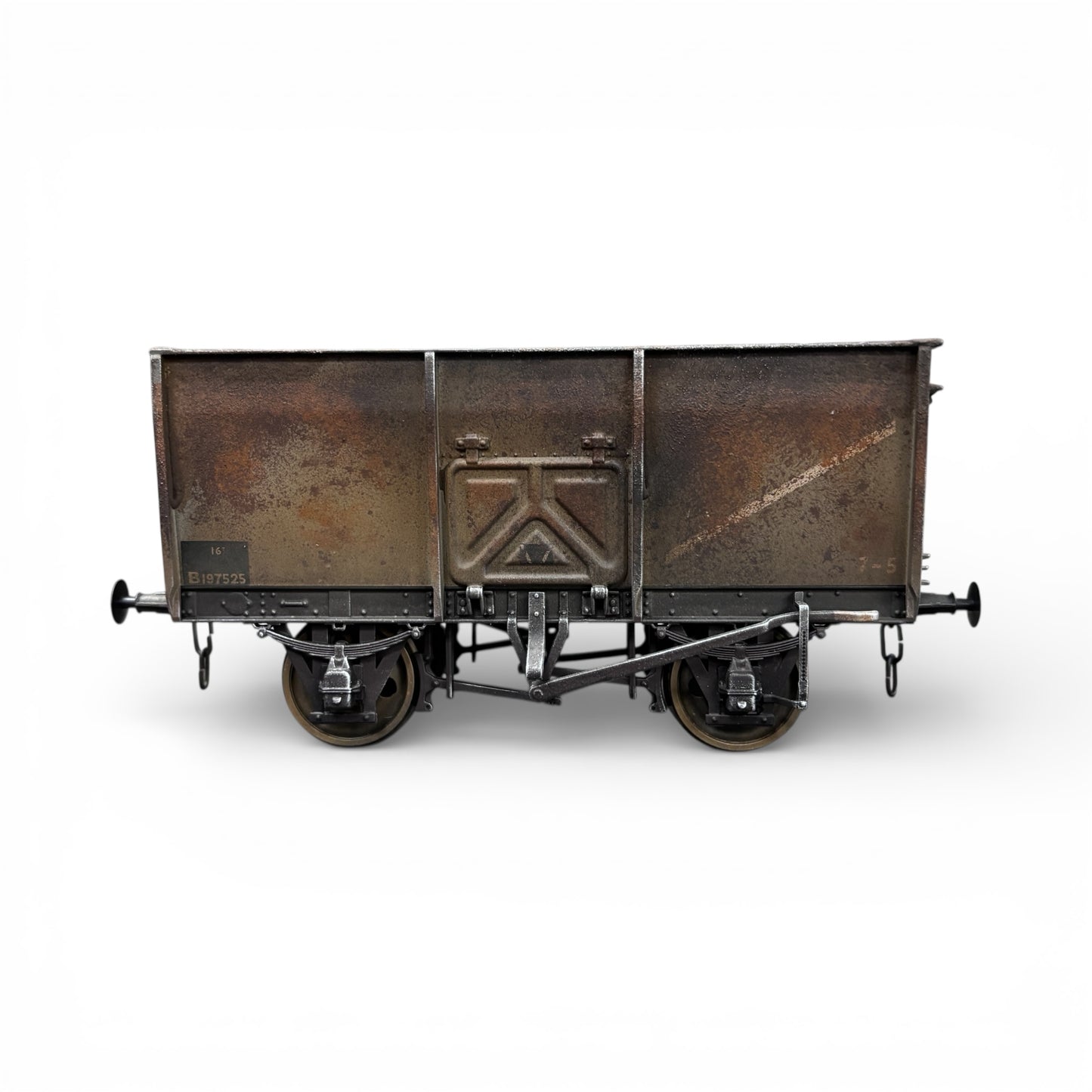 7F-041-008 O Gauge 14T Slope Sided Mineral BR Grey B197525 - Rusty Weathered 2