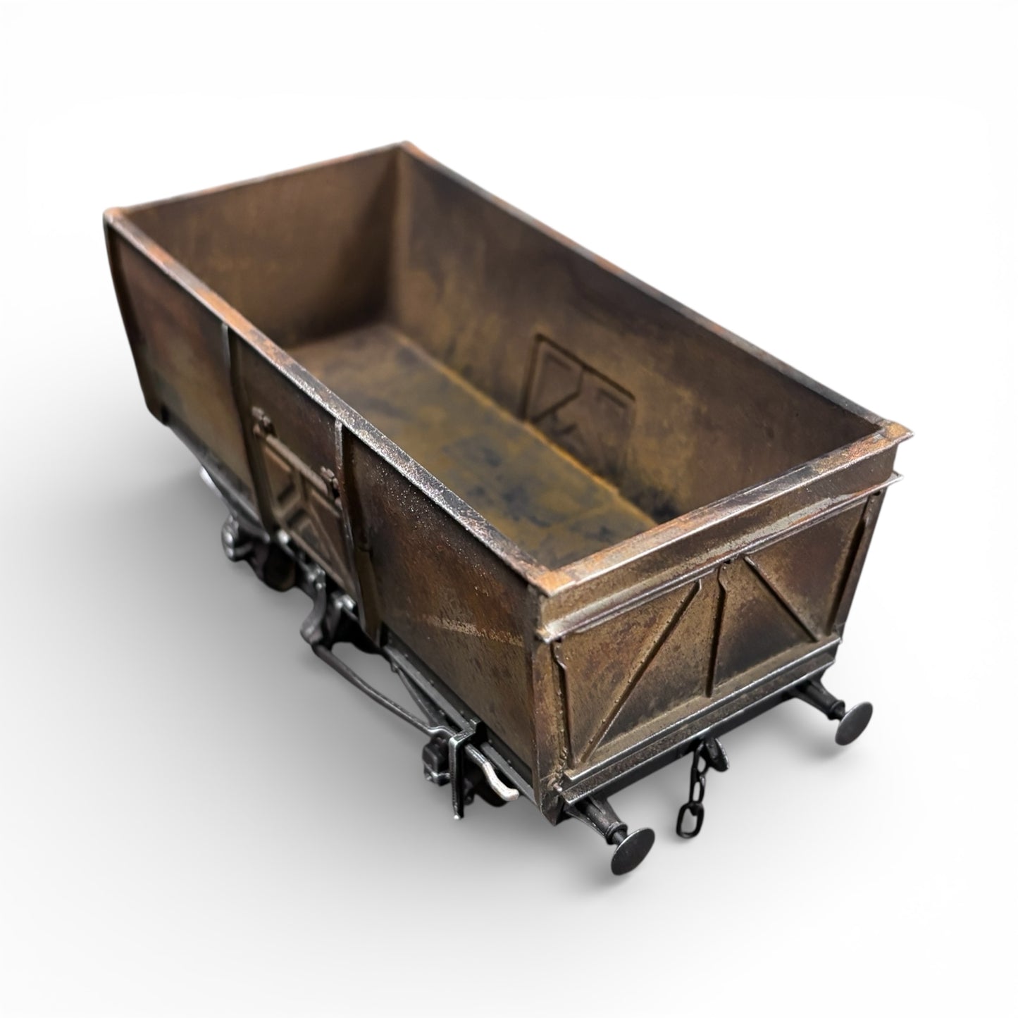 7F-041-008 O Gauge 14T Slope Sided Mineral BR Grey B197525 - Rusty Weathered 2