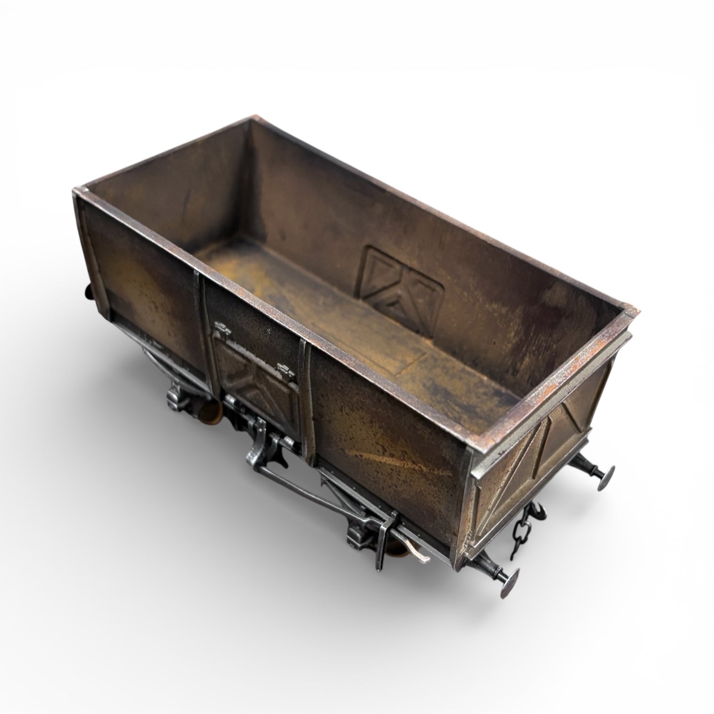 7F-041-008 O Gauge 14T Slope Sided Mineral BR Grey B197525 - Rusty Weathered 1