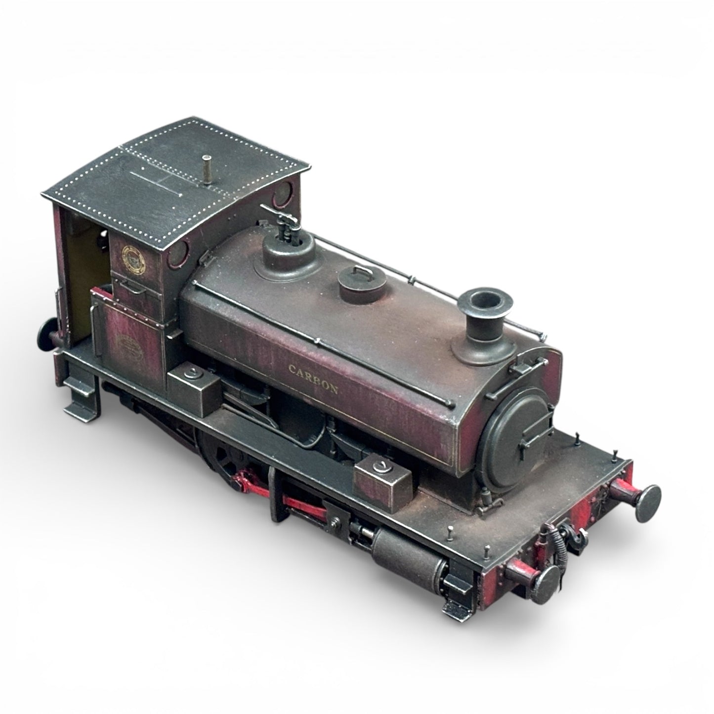 Accurascale - Andrew Barclay 0-4-0ST 14"Carbon NCB lined Maroon - Weathered