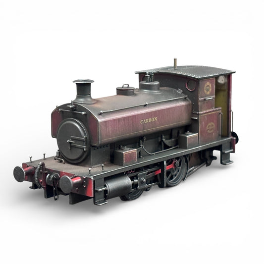 Accurascale - Andrew Barclay 0-4-0ST 14"Carbon NCB lined Maroon - Weathered