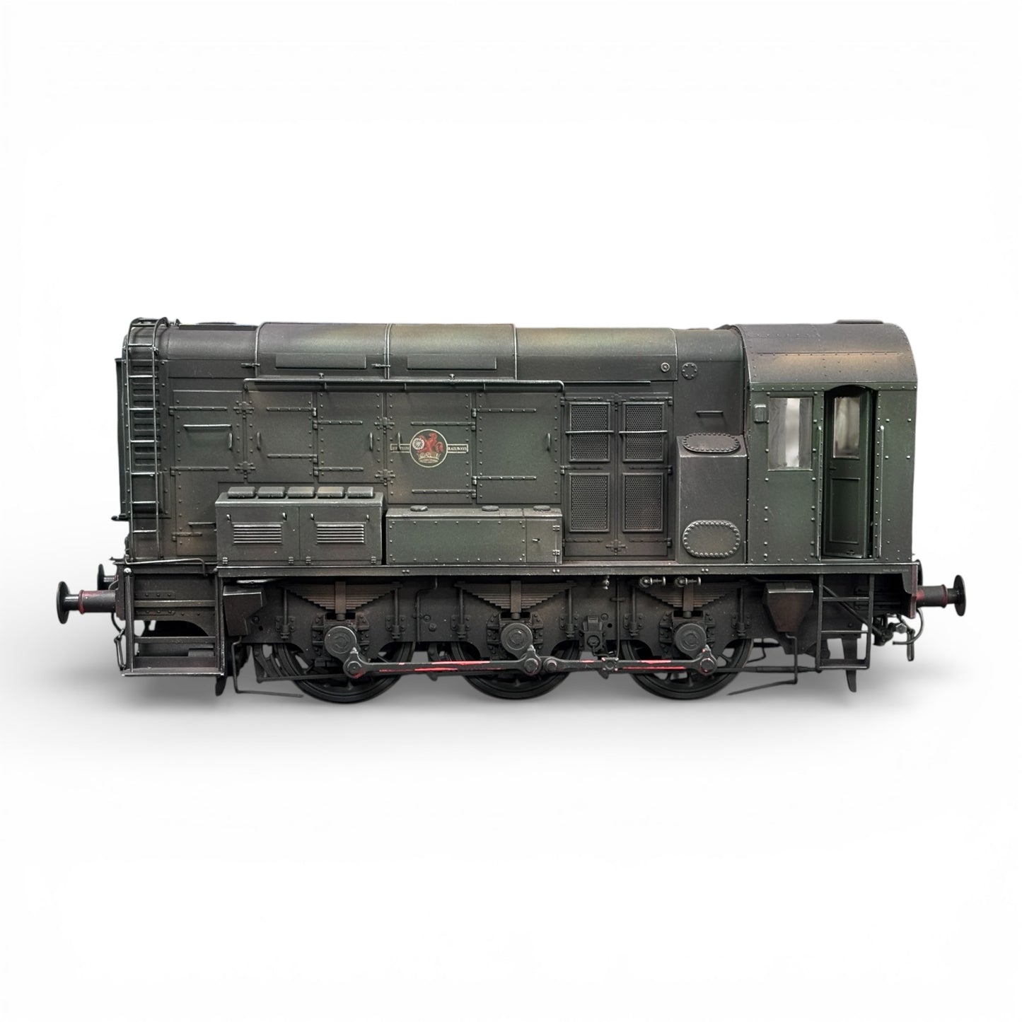 7D-008-018U O Gauge Class 08 BR Green Late Crest Unnumbered - Weathered