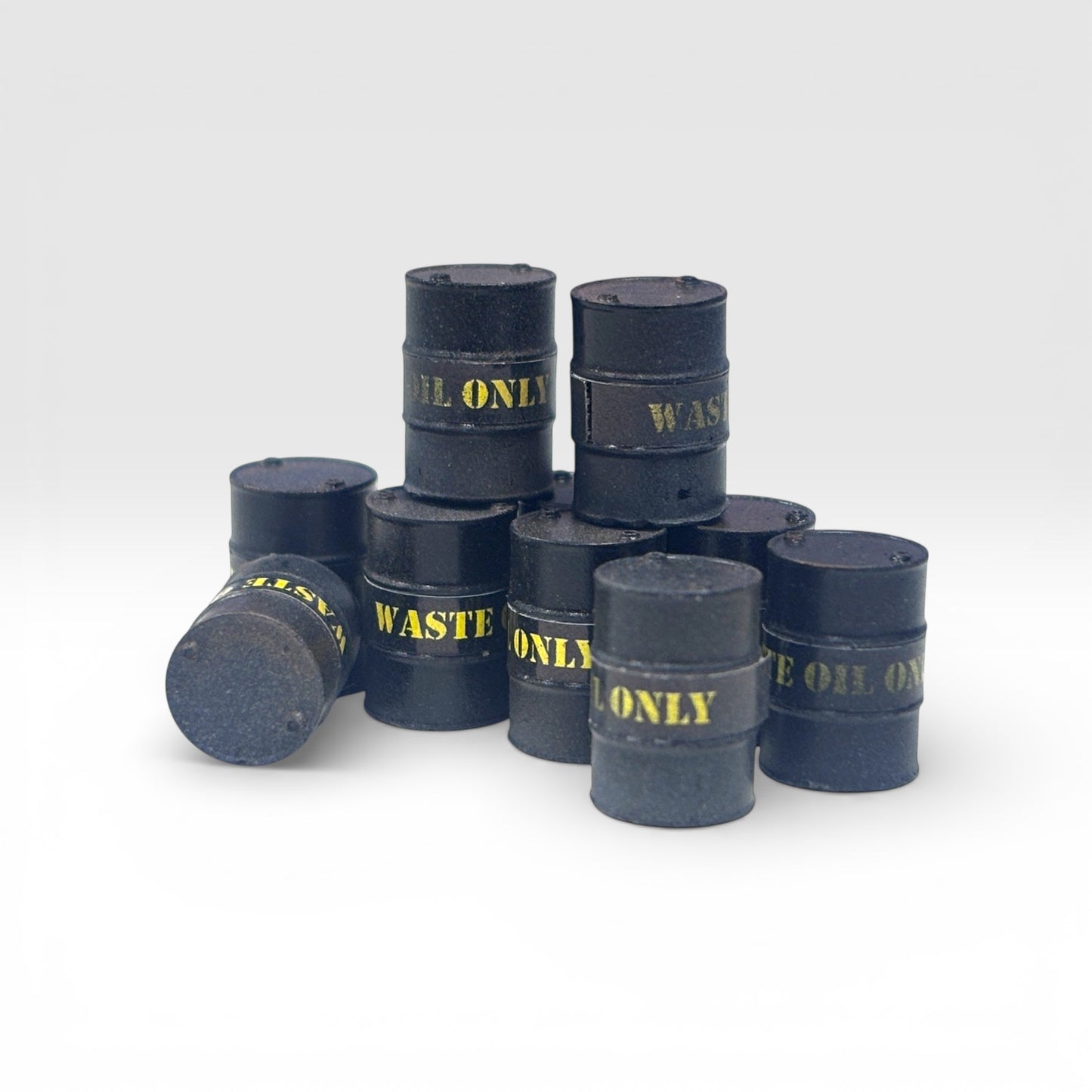 Waste Oil Drums - Black - OO Gauge