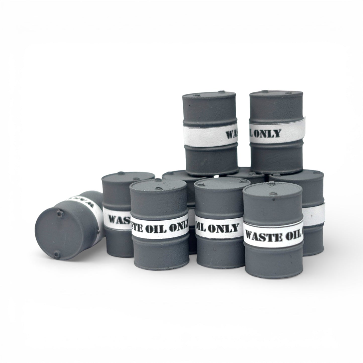 Waste Oil Drums - Grey - OO Gauge