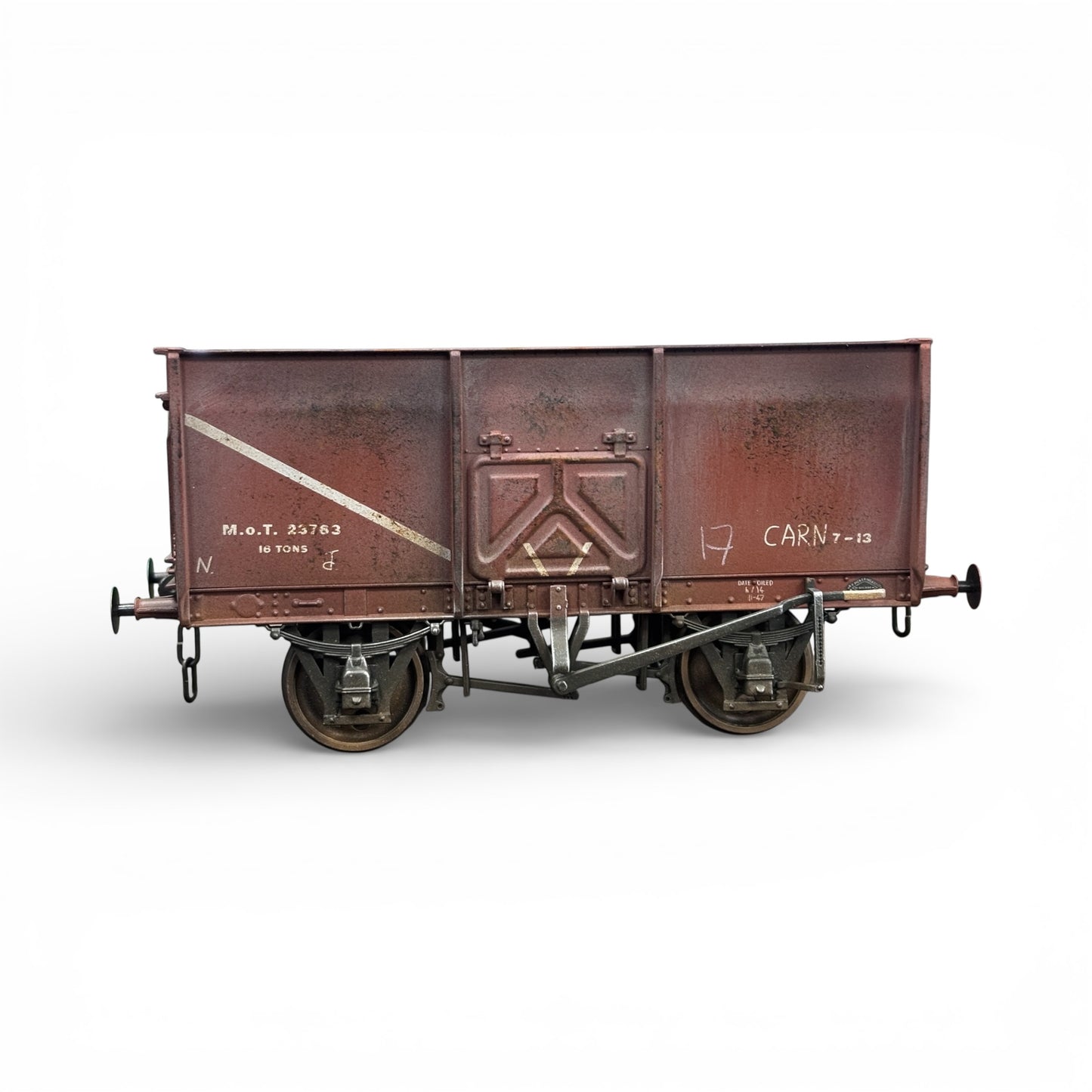 7F-041-003 O Gauge 14T Slope Sided Mineral BR Bauxite 23763- Weathered (C)