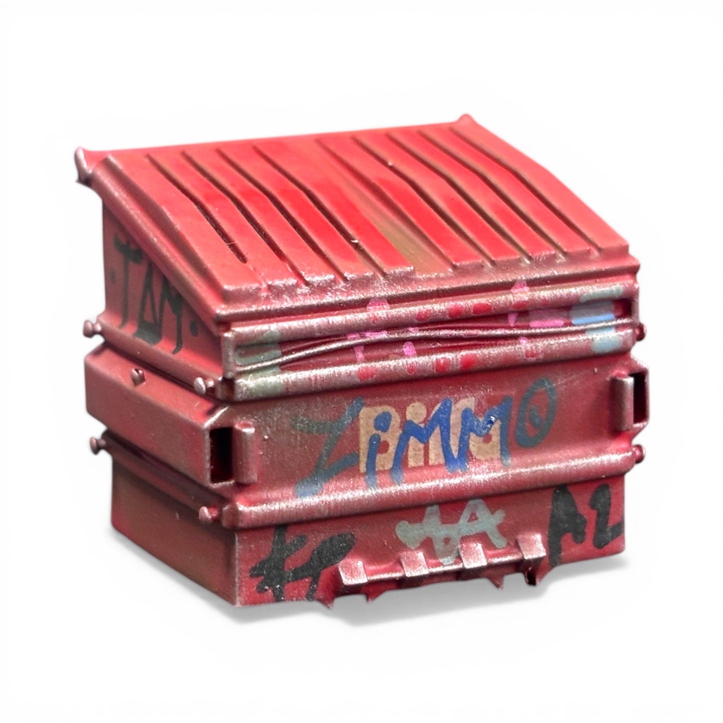 'Biffa' Front End Loading Bin - Vandalised - O Gauge