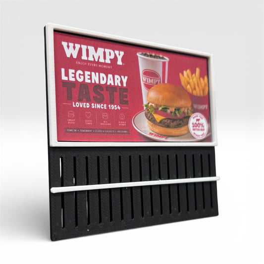 Freestanding Billboard Advertising 'Wimpy' OO Gauge