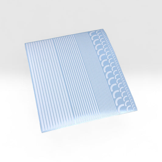 White Warning Stripes - OO Gauge/4mm