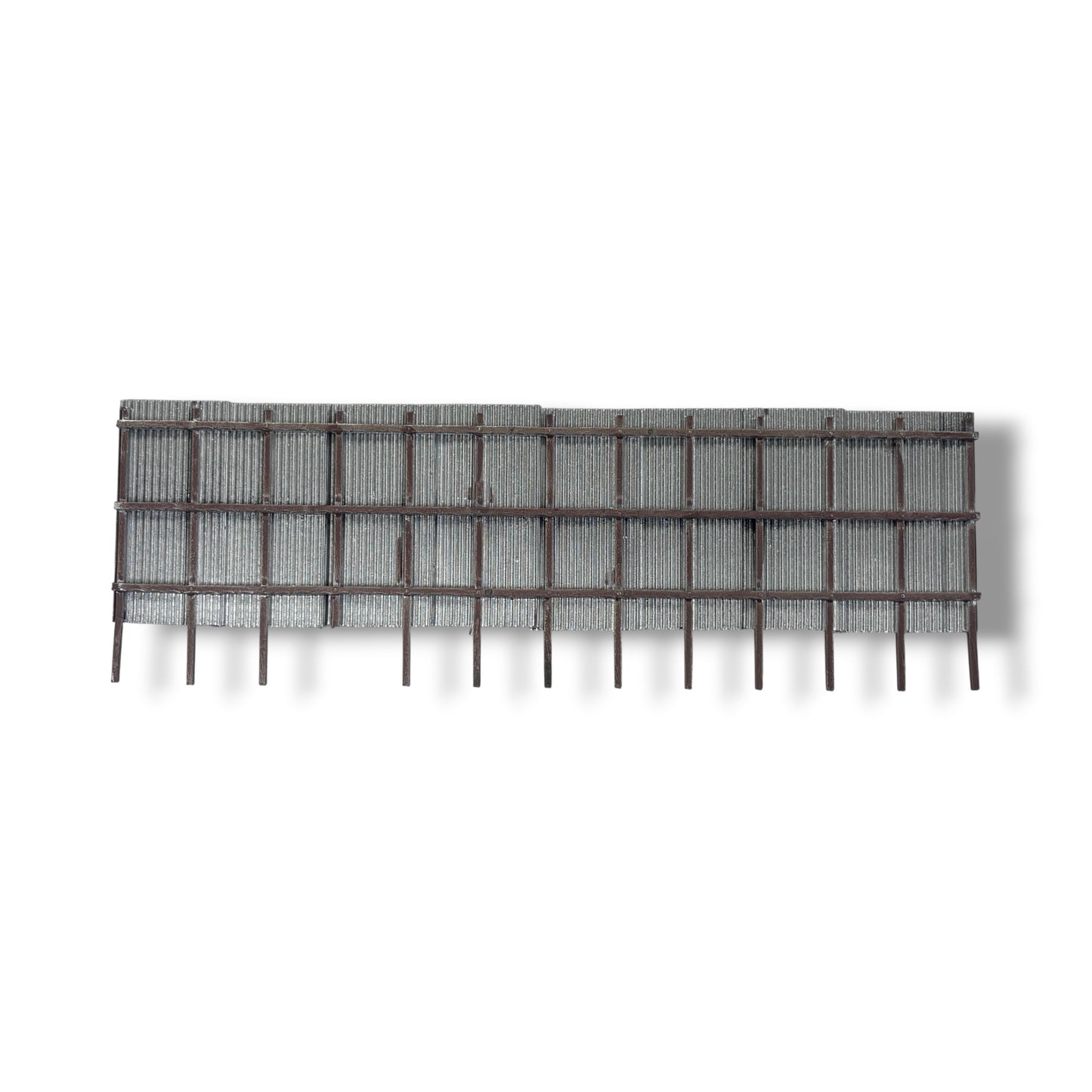 Vandalised Corrugated Fence - OO gauge