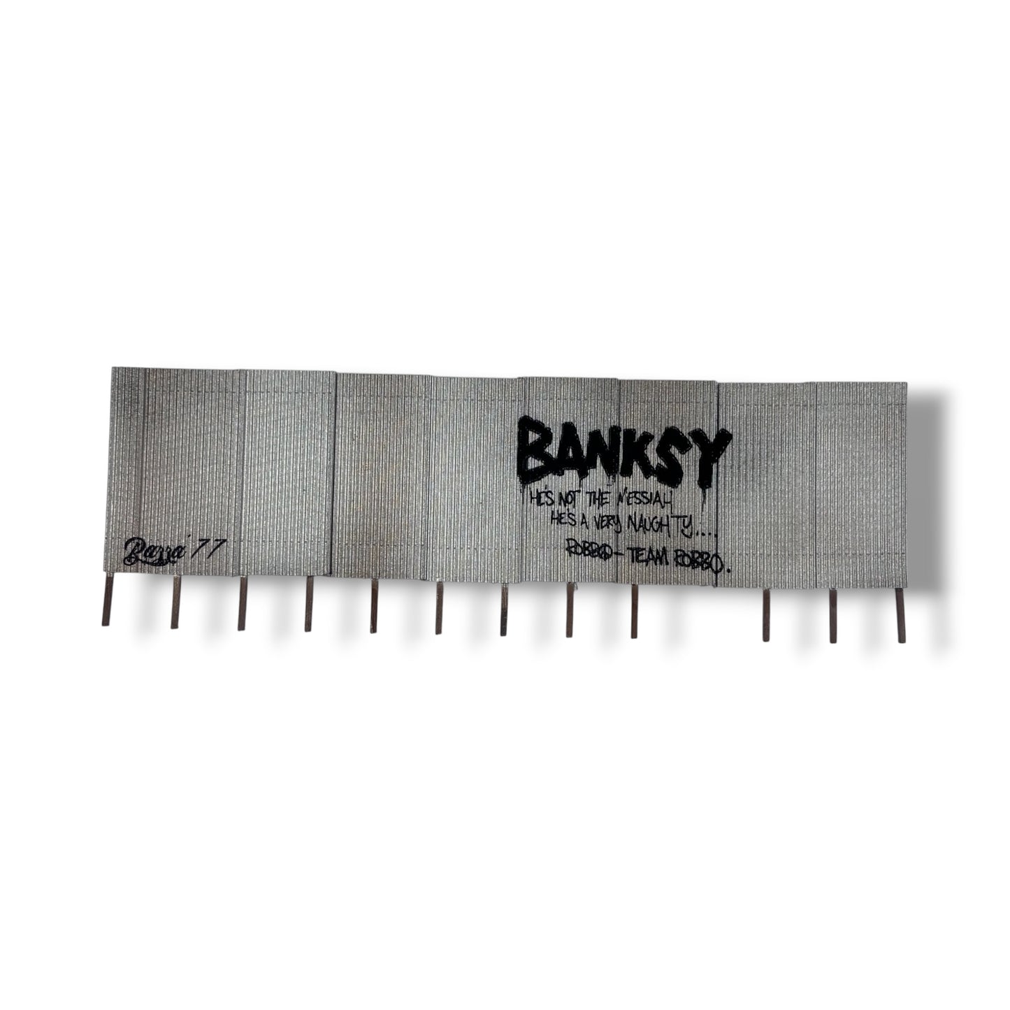 Vandalised Corrugated Fence - OO gauge