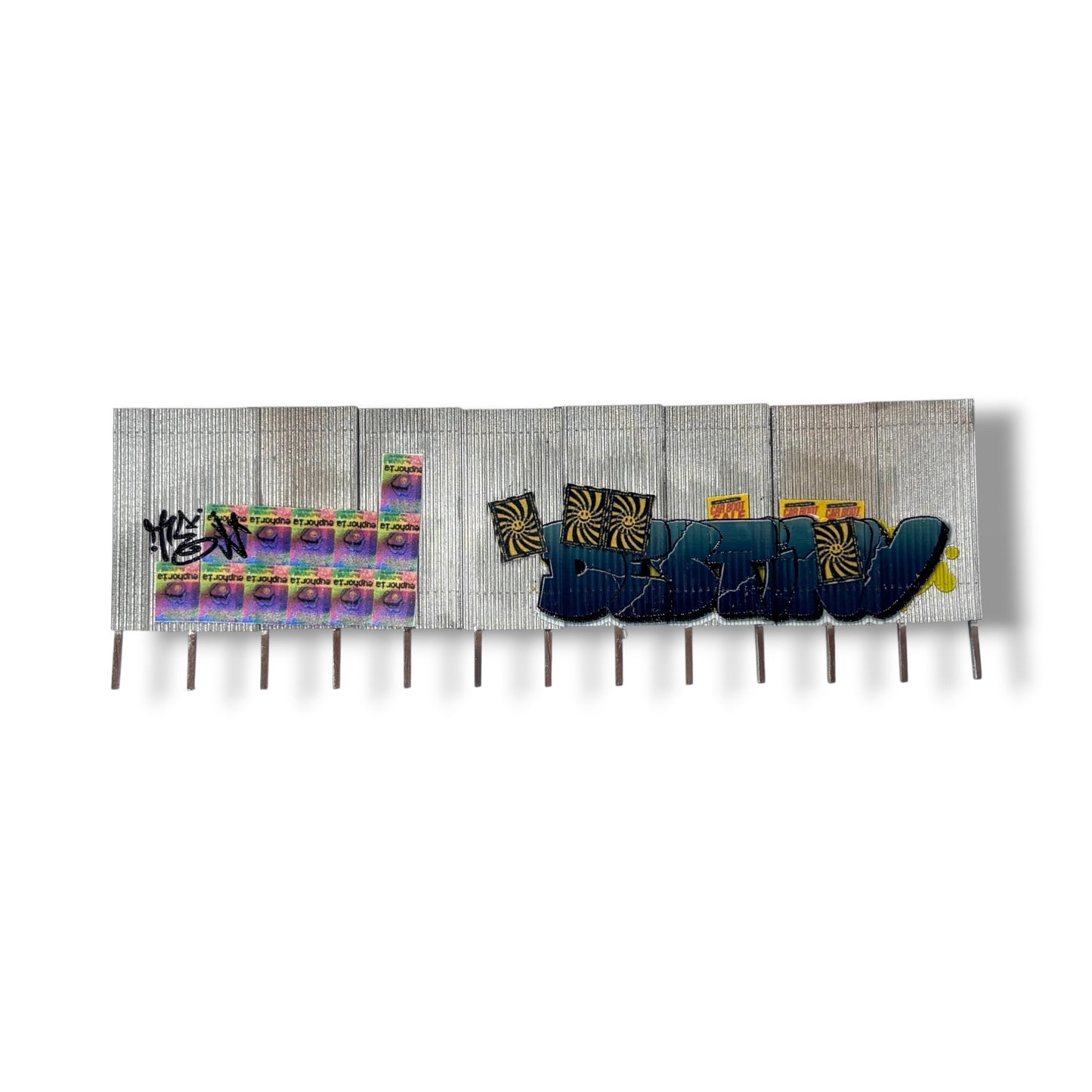 Vandalised Corrugated Fence - OO gauge