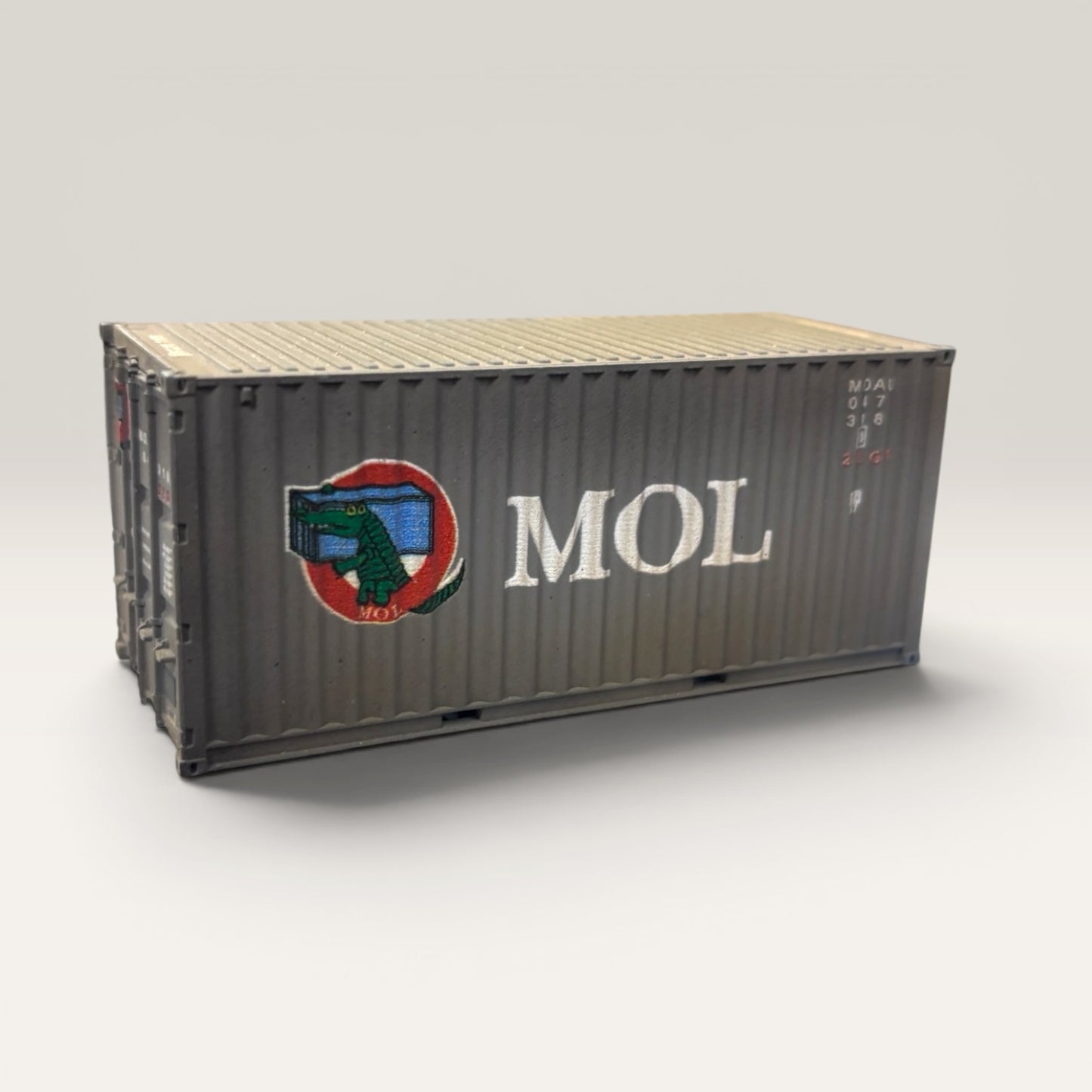 MOL 20ft Shipping Container - OO Gauge - Weathered (A)