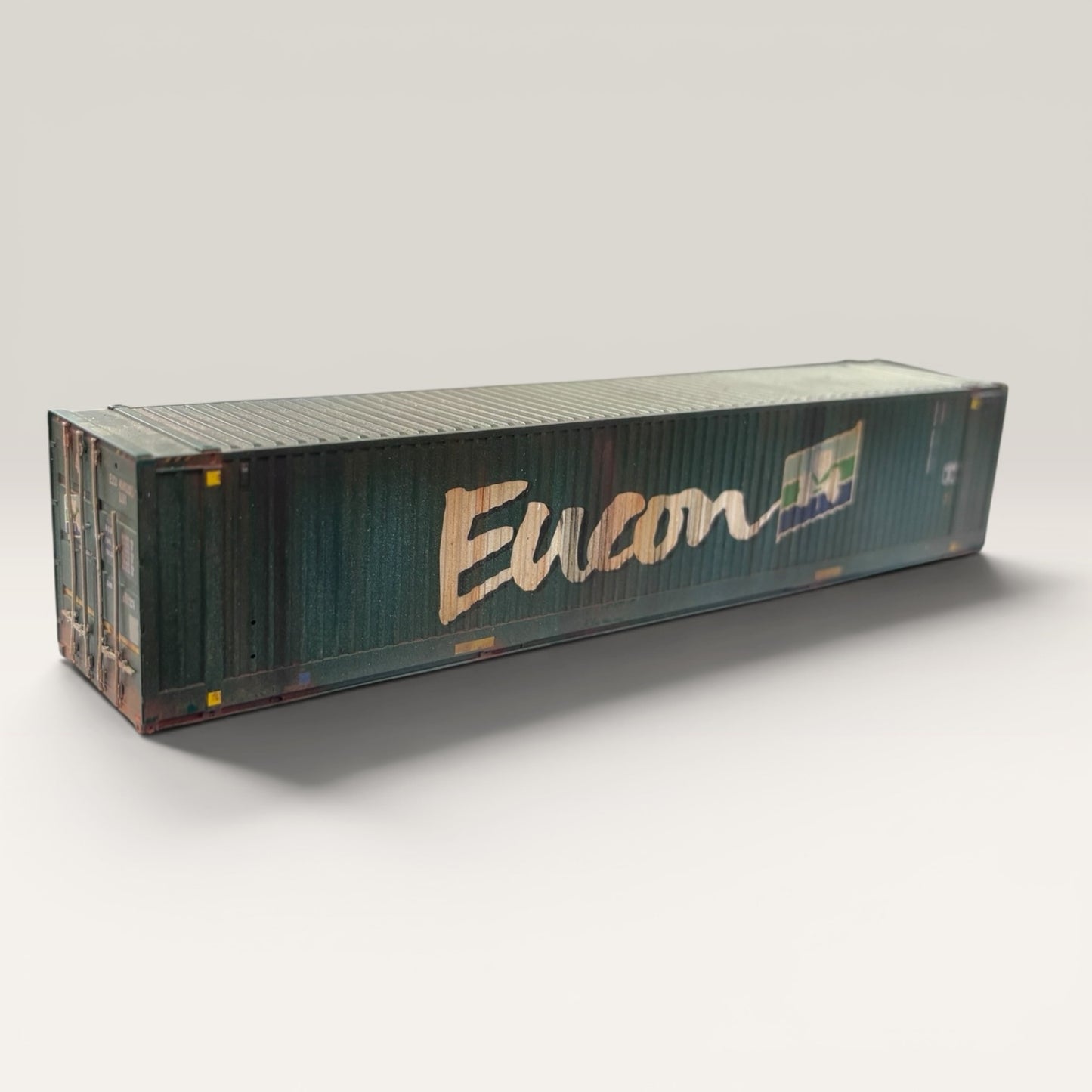 EUCON 40ft Shipping Container - OO Gauge - Weathered