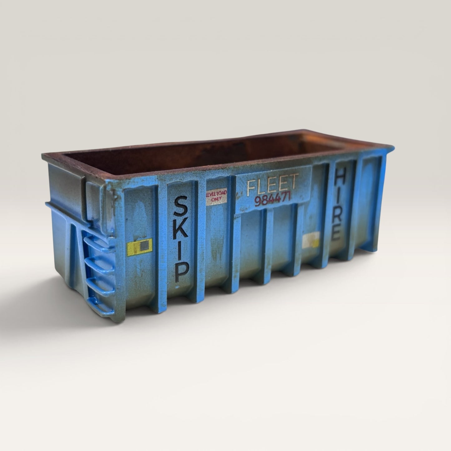 40yd Skip - Rusty Blue - 'Fleet Hire' - OO Gauge