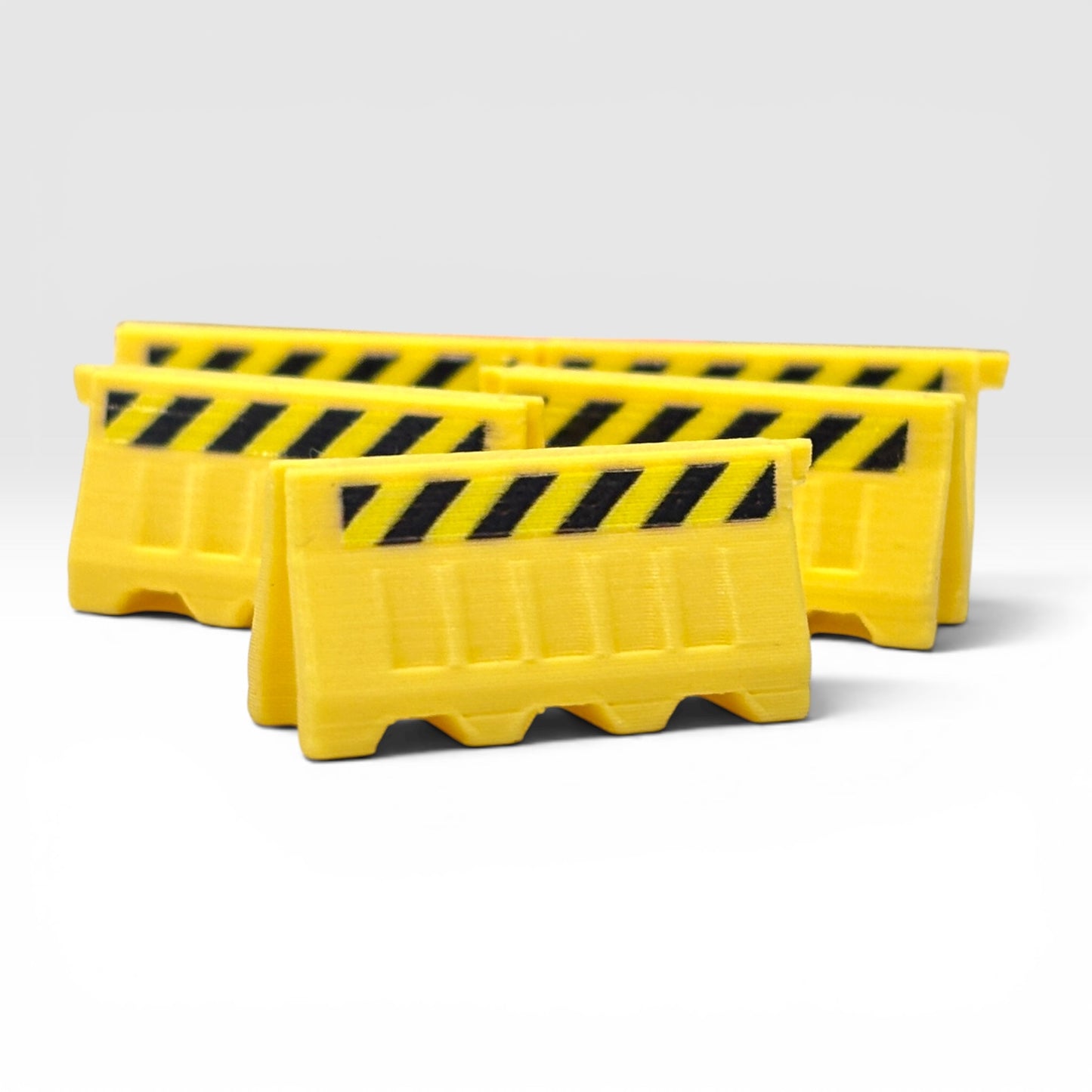Jersey Barrier - Yellow - Plastic Style - OO Gauge