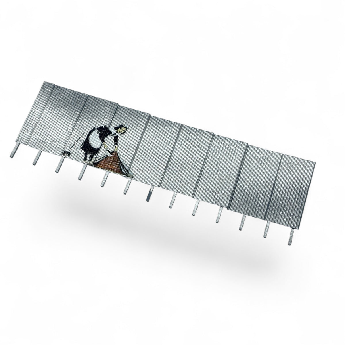 Vandalised Corrugated Fence - OO gauge
