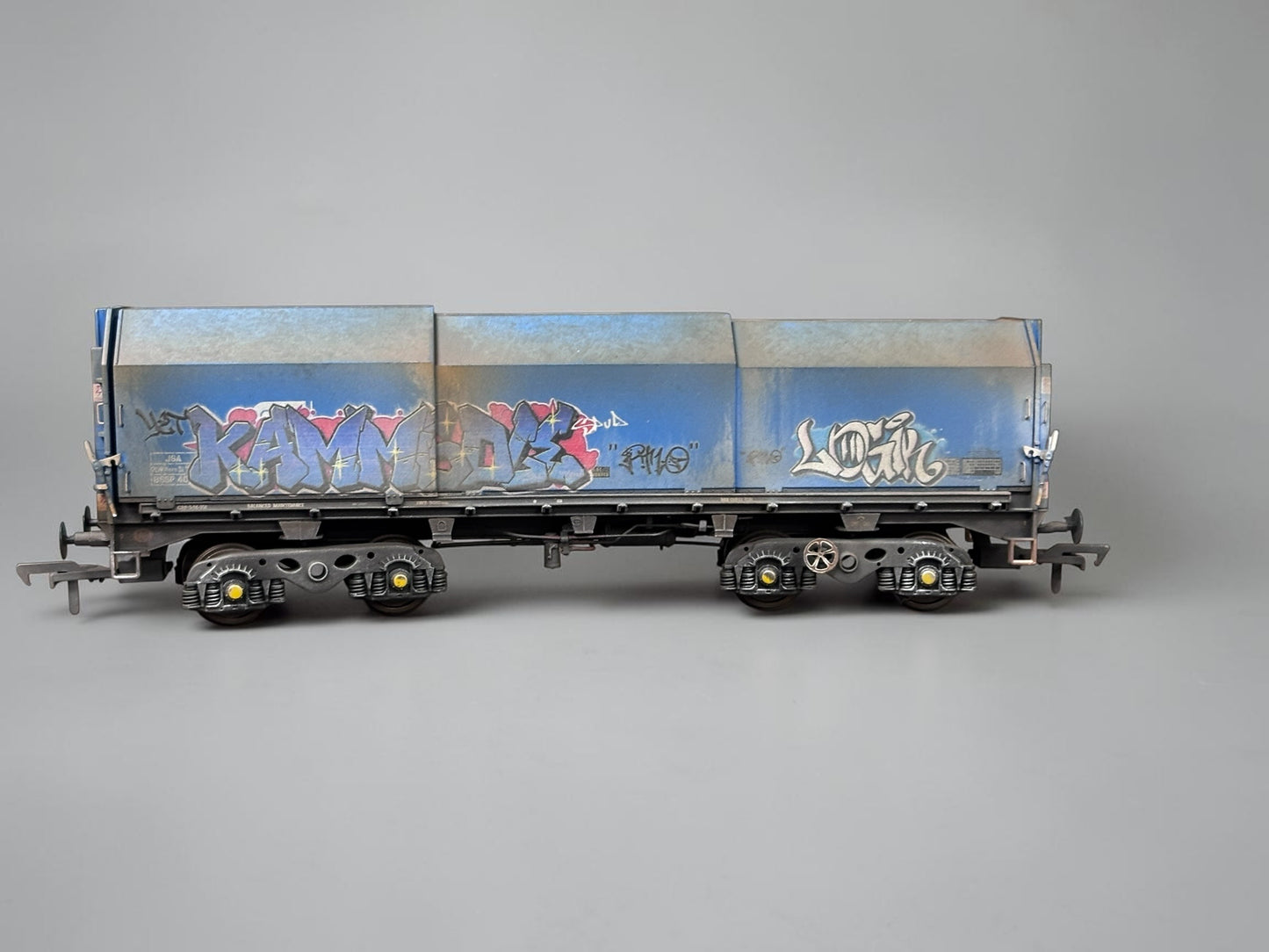 Accurascale JSA British Steel Coil Carriers - Vandalised and Weathered