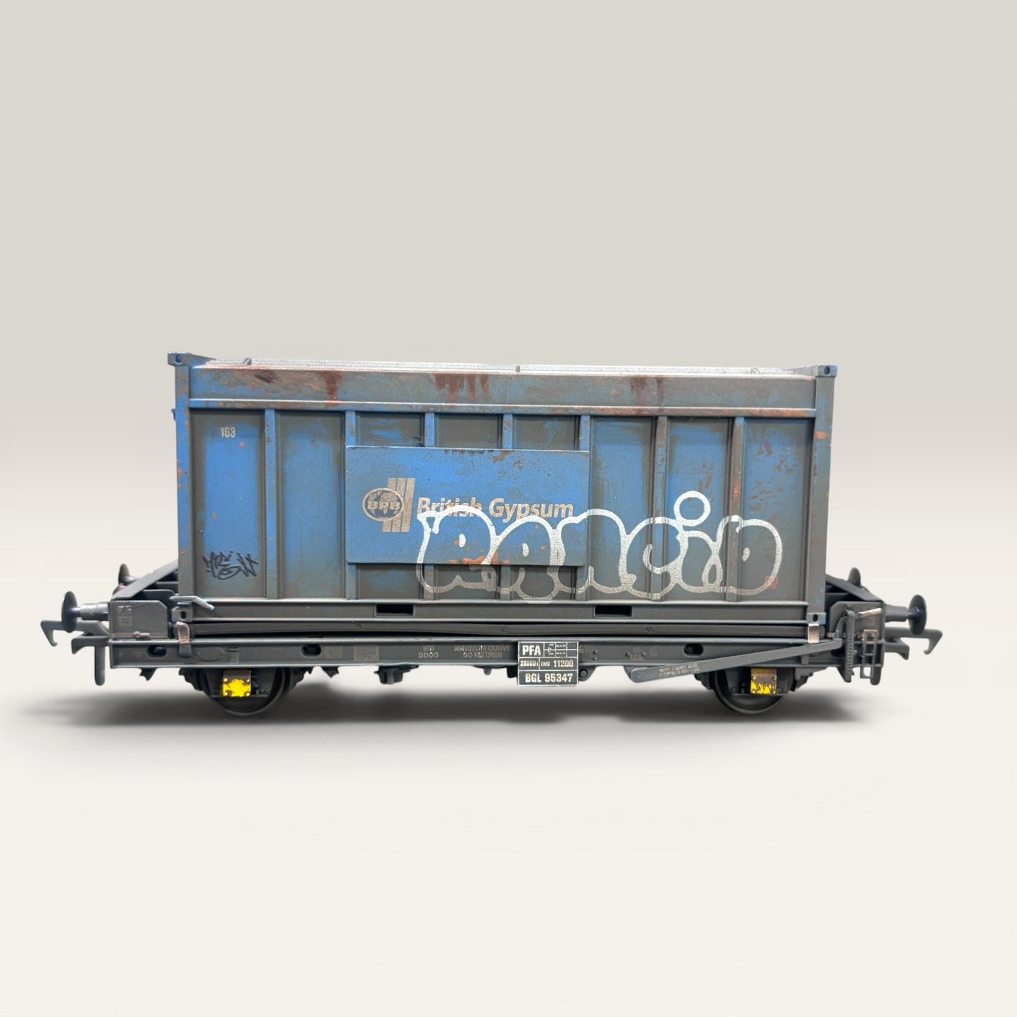 Accurascale PFA Container Set British Gypsum Blue Set - Weathered