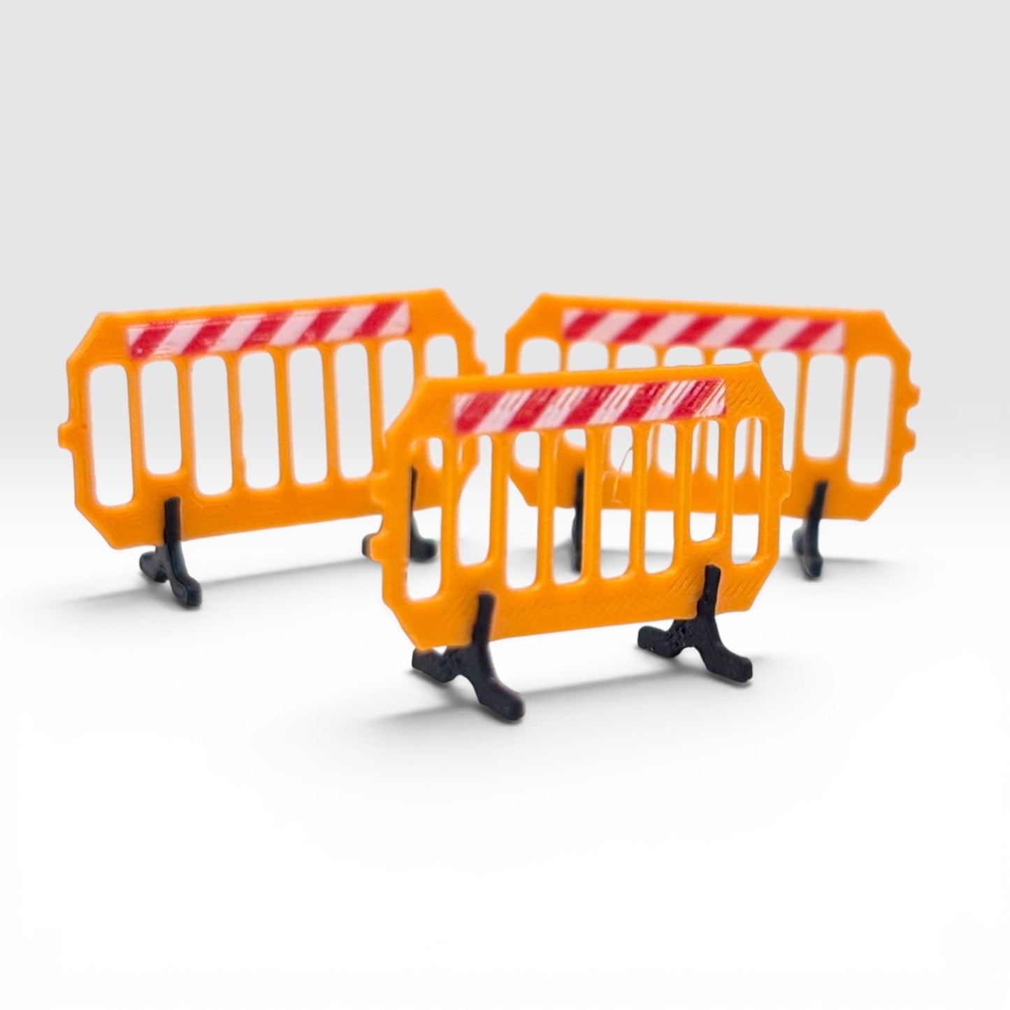 Plastic Traffic Barriers - Orange - O Gauge