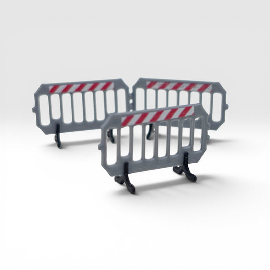Plastic Traffic Barriers - Grey - OO Gauge