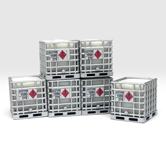IBC 1000L with Silver Cage & White Tank - OO