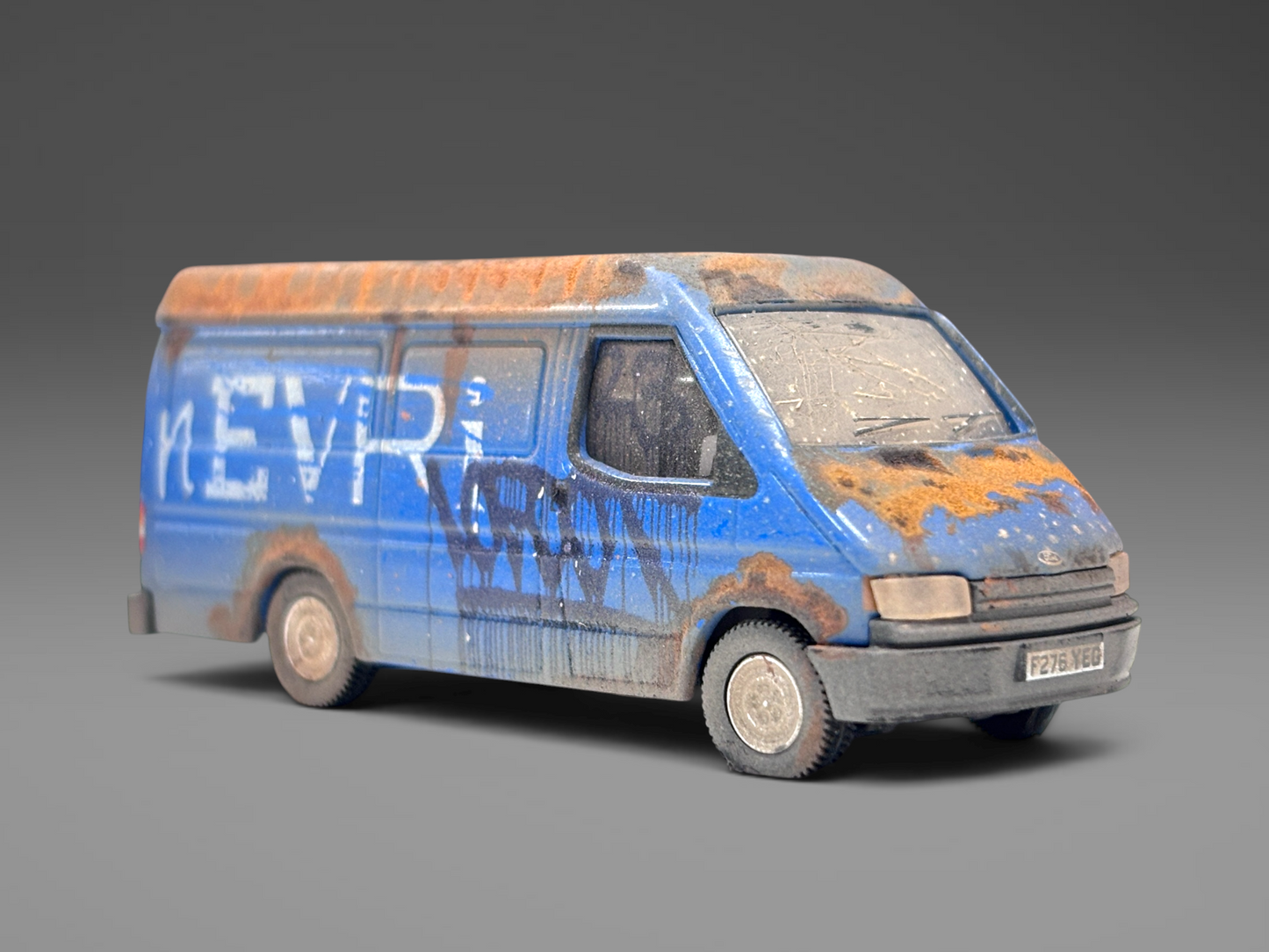 Oxford Diecast Transit LWB High Roof Relic Delivery Van - 1:76