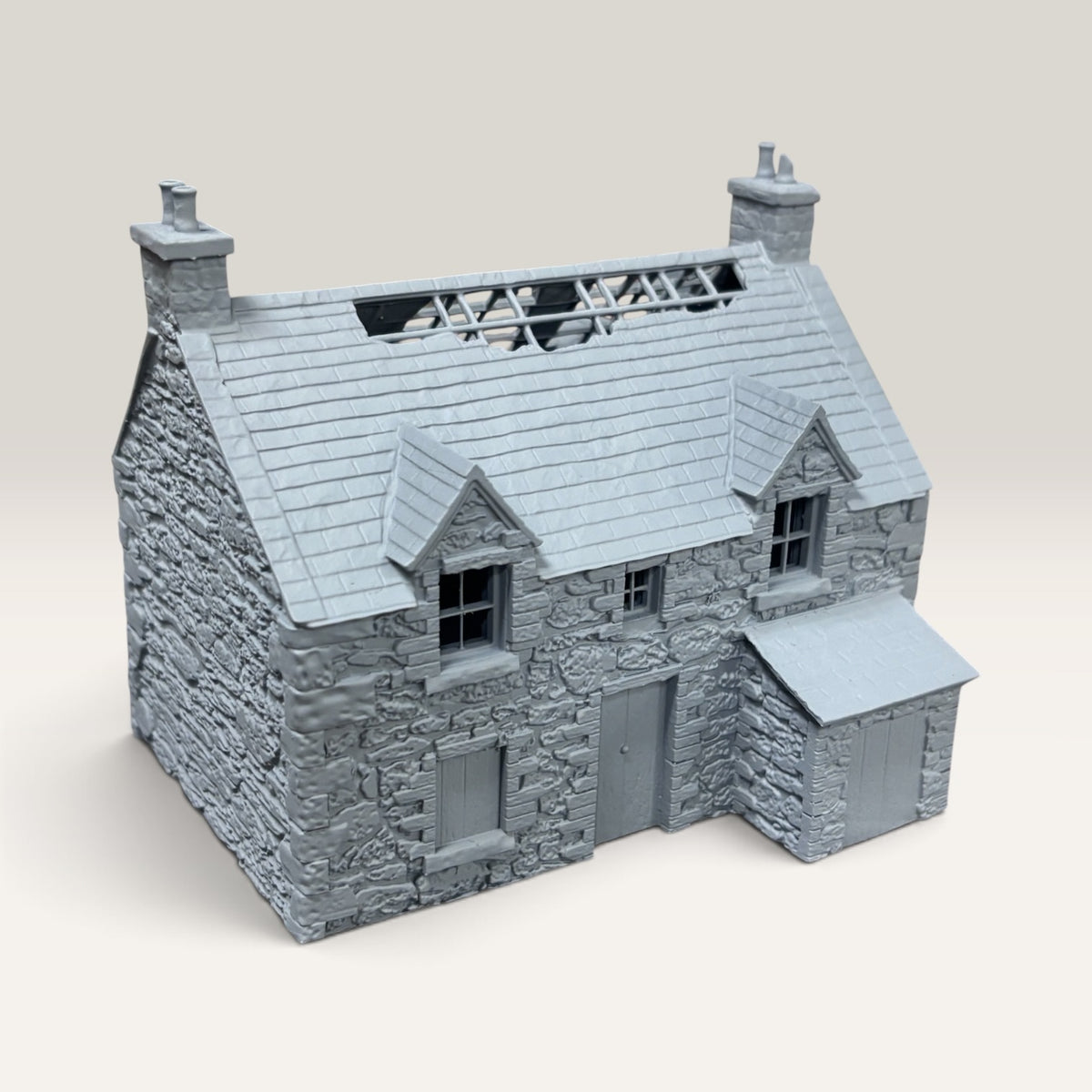 Derelict Stone Farmhouse - OO Gauge