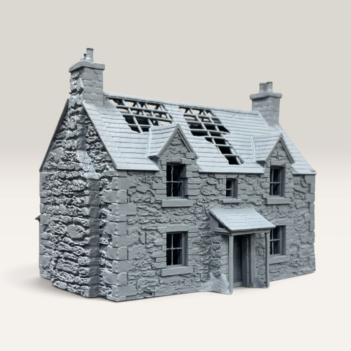 Derelict Stone Farmhouse - OO Gauge