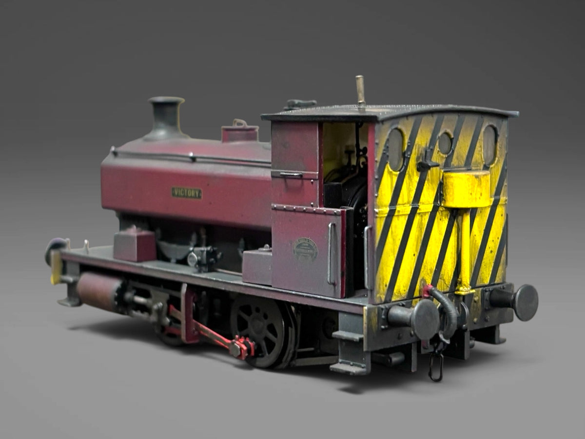 Andrew Barclay 0-4-0ST 14" 2201 'Victory' in plain maroon with wasp stripes