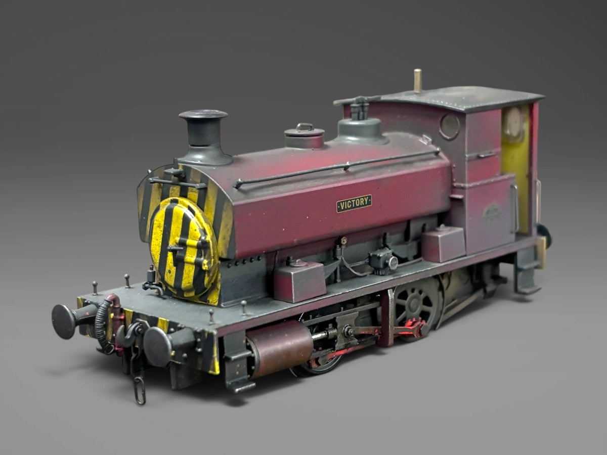 Andrew Barclay 0-4-0ST 14" 2201 'Victory' in plain maroon with wasp stripes