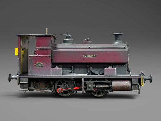 Andrew Barclay 0-4-0ST 14" 2201 'Victory' in plain maroon with wasp stripes