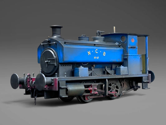 Accurascale - Andrew Barclay 0-4-0ST 14" 47 in NCB blue - Weathered