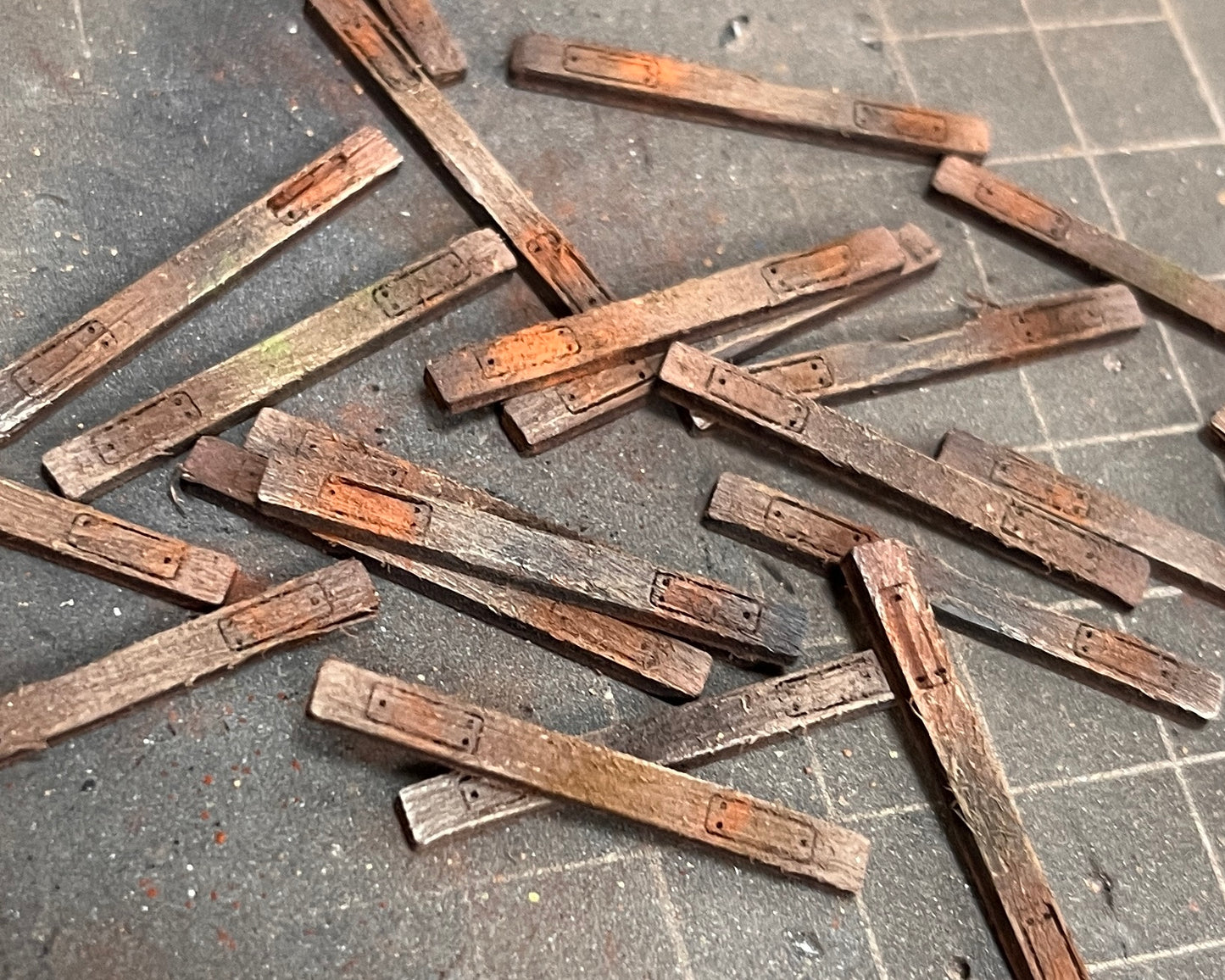 Railway Sleeper Retaining Wall - OO gauge